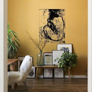 WALL DECAL ~ Pablo Picasso “Blue Nude” (c. 1902) ~ Black Matte/Transparent